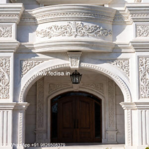 Classic House Garden Design Villa Outdoor Entrance Design No-193