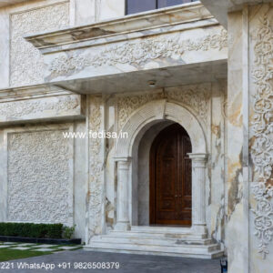 Backyard Classic Home Design Triplex Villa Design No-196