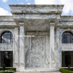 Elegant Classic Home Exterior Ideas Villa Porch Design No-244