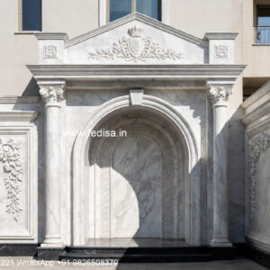 Stone Exterior Classic Home Home Wall Design No-428