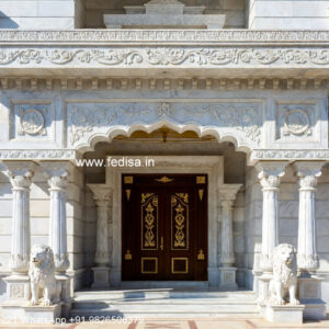 Marble Flooring Villa Design Devghar Design No-511
