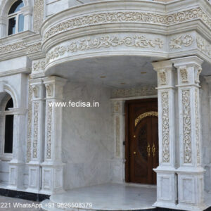 Classic Villa Front Elevation Design Pooja Door Design No-526