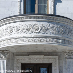 Neoclassical Villa Facade Second Floor House Design No-620