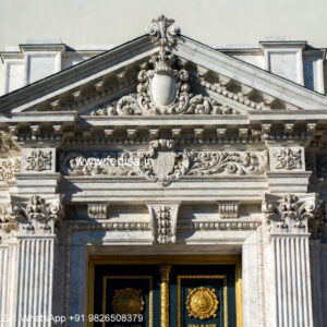 Stone Finish Home Exterior House Arch Design No-710