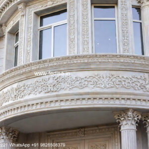 European Style Villa Flat Roof House Design No-736