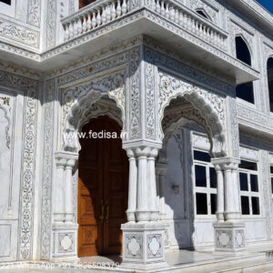 Stone Finish Home Exterior First Floor Design No-832