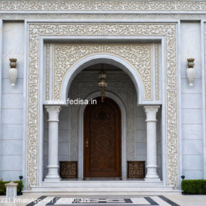 Classic Home Exterior Small Mandir Design No-947
