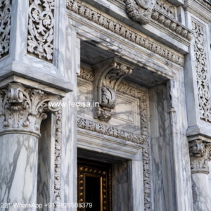 Neoclassical Villa Facade Single Storey House Plans No-986