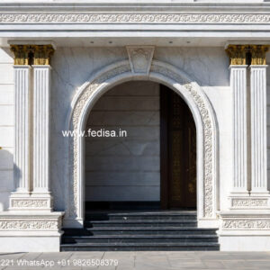 Luxury Front Elevation Villa Showcase Design For Drawing Room No-989