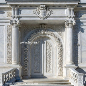 Classic House Garden Design Exterior House Pillars Design No-1047