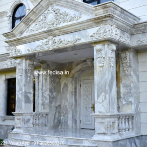 Neoclassical Villa Facade Single Story Modern House Plans No-1108