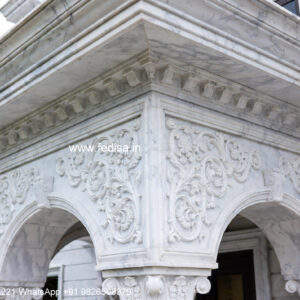 Stone Finish Villa Design Wall Mirror Ideas No-1114