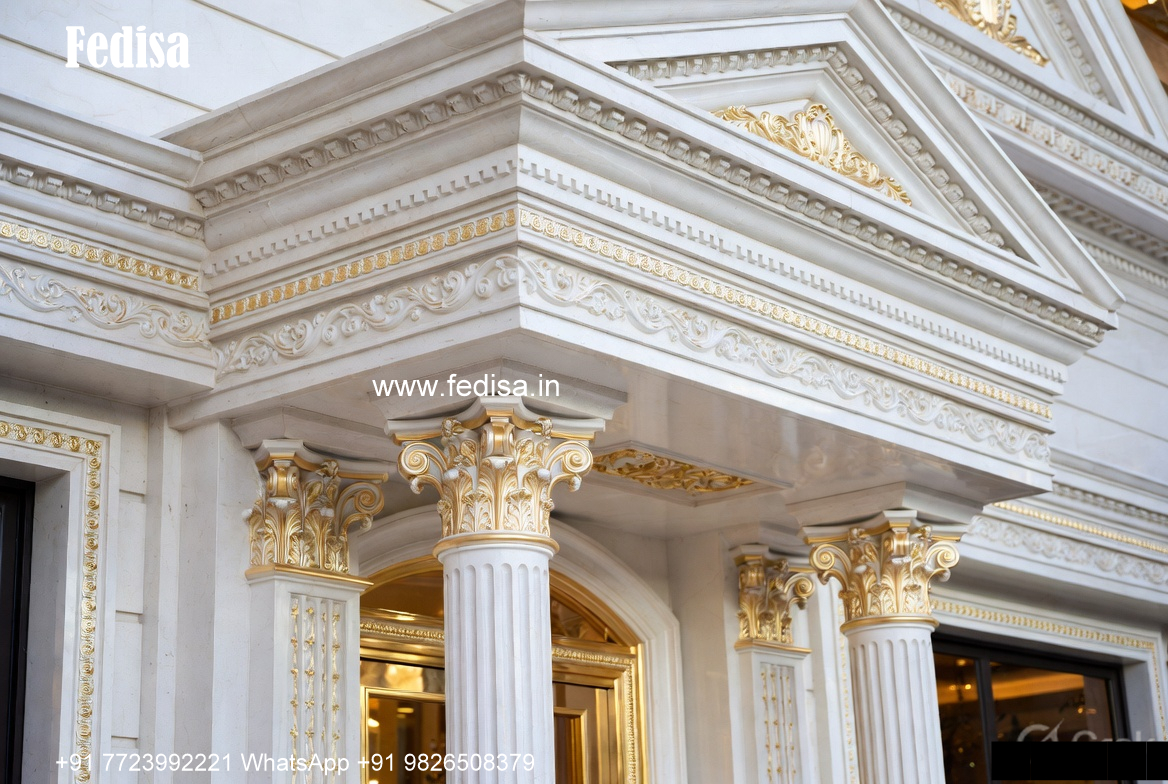Classic Villa Interior Stylish Flat Roof Houses No-1115