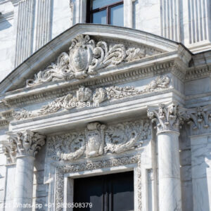 Traditional Interior Decor Villa Front Boundary Wall Design Of House No-1117
