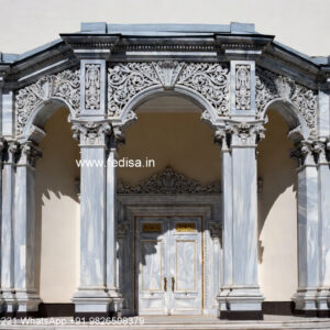Traditional House Facade Simple Pooja Room Door Design No-1192