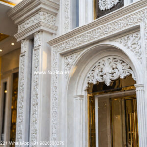 Vintage Villa Style House Tower Design No-1227