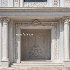 Neoclassical Villa Facade Brick House Plans No-1230