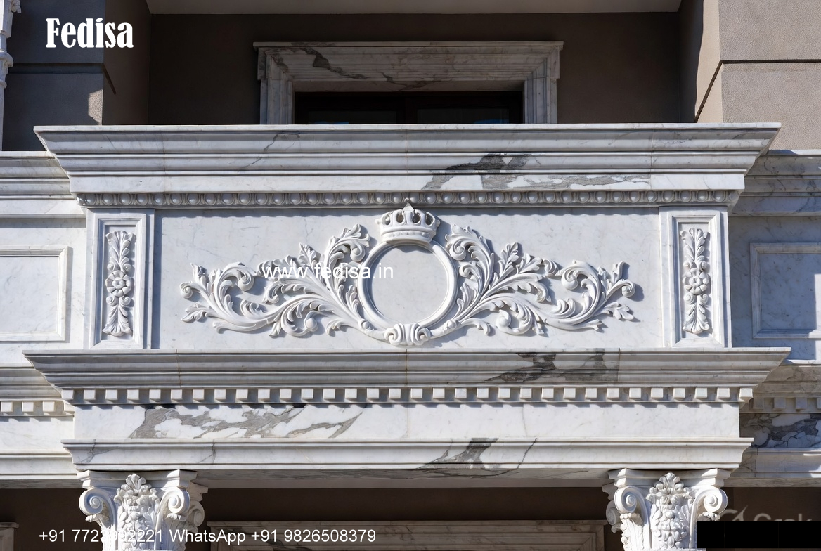 Heritage Style Villa Exterior 6 Marla House Design No-1234