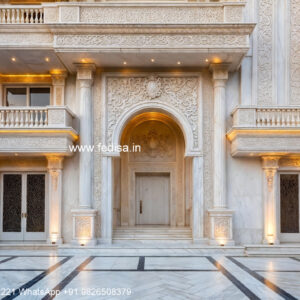 Classic House Front Elevation Design Arch Design For Hall With Wood No-1300