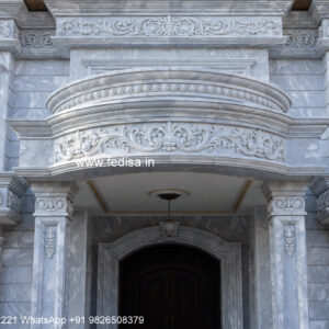 Neoclassical Villa Facade Single Story Home Design No-1352