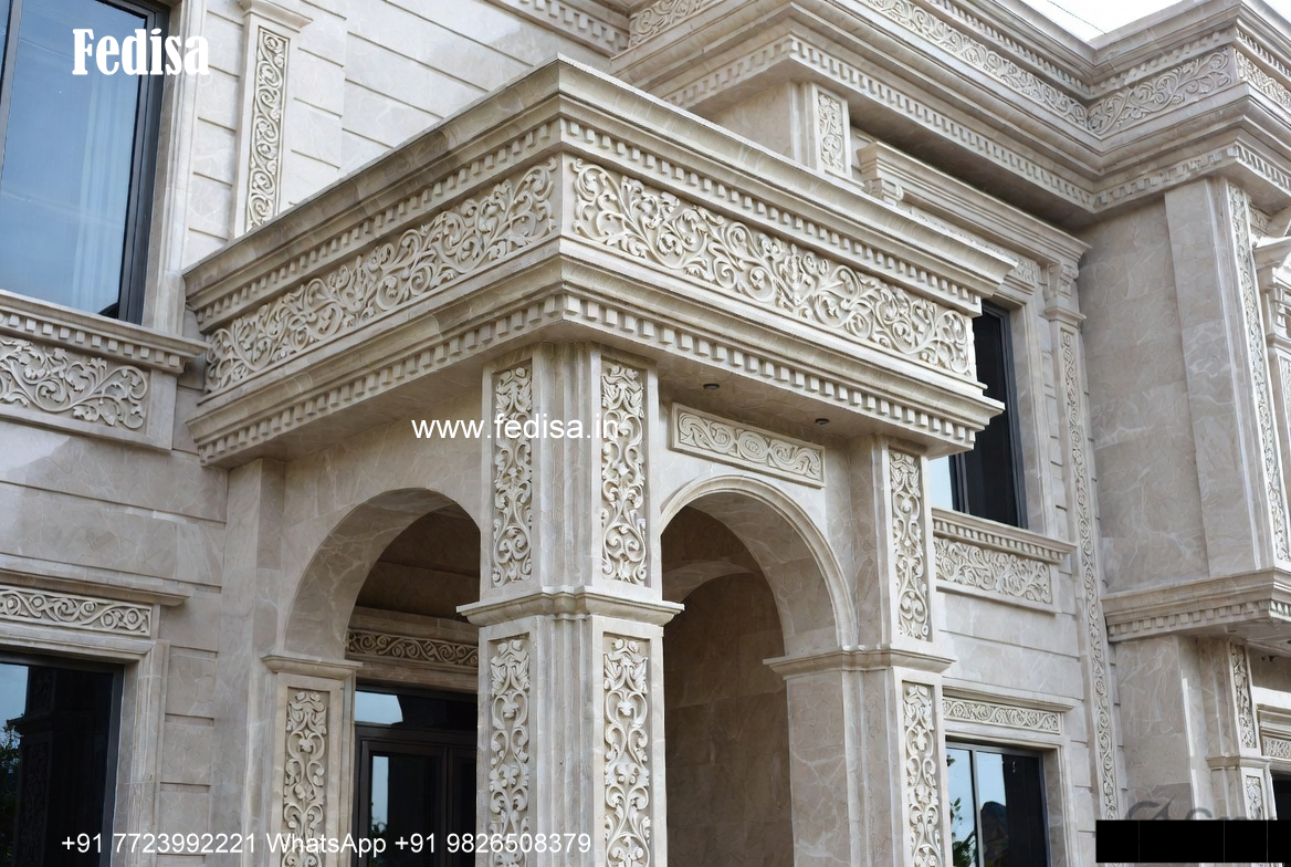 Classic Mediterranean Villa Style Homes Simple Flat Roof House Design No-1376