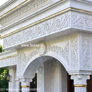 Grand Entrance Villa Design North Facing House Plan No-1597