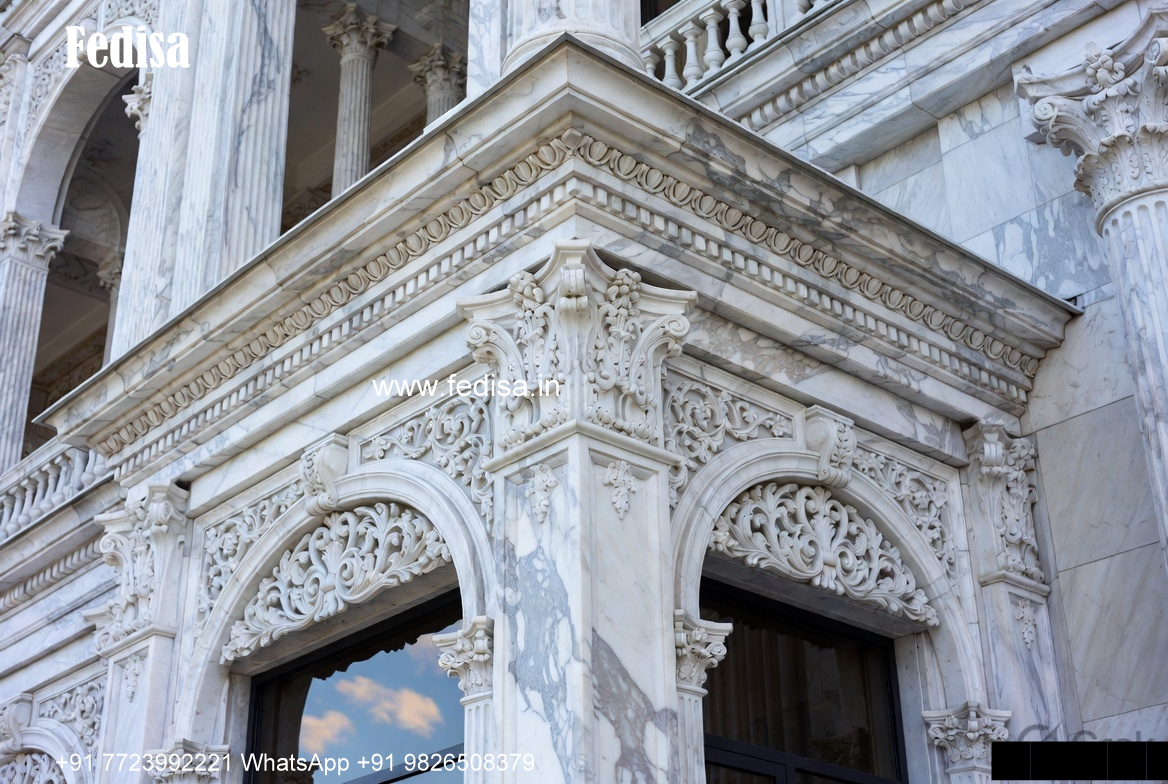 Classic Villa Interior House Portico Design No-1725