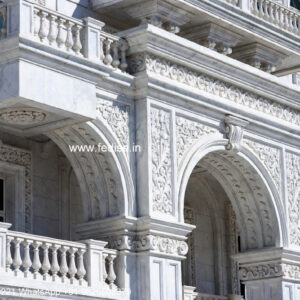 Classic House Exterior Dining Hall Arch Design No-2007