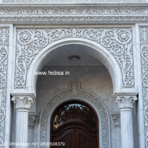 Classic Front Elevation 3 Storey Modern House Design No-2048