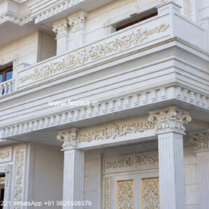 Marble Flooring Villa Design Tree House Interior No-2097