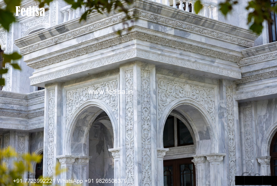 Stone Finish Home Exterior 200 Square Meters House No-2296