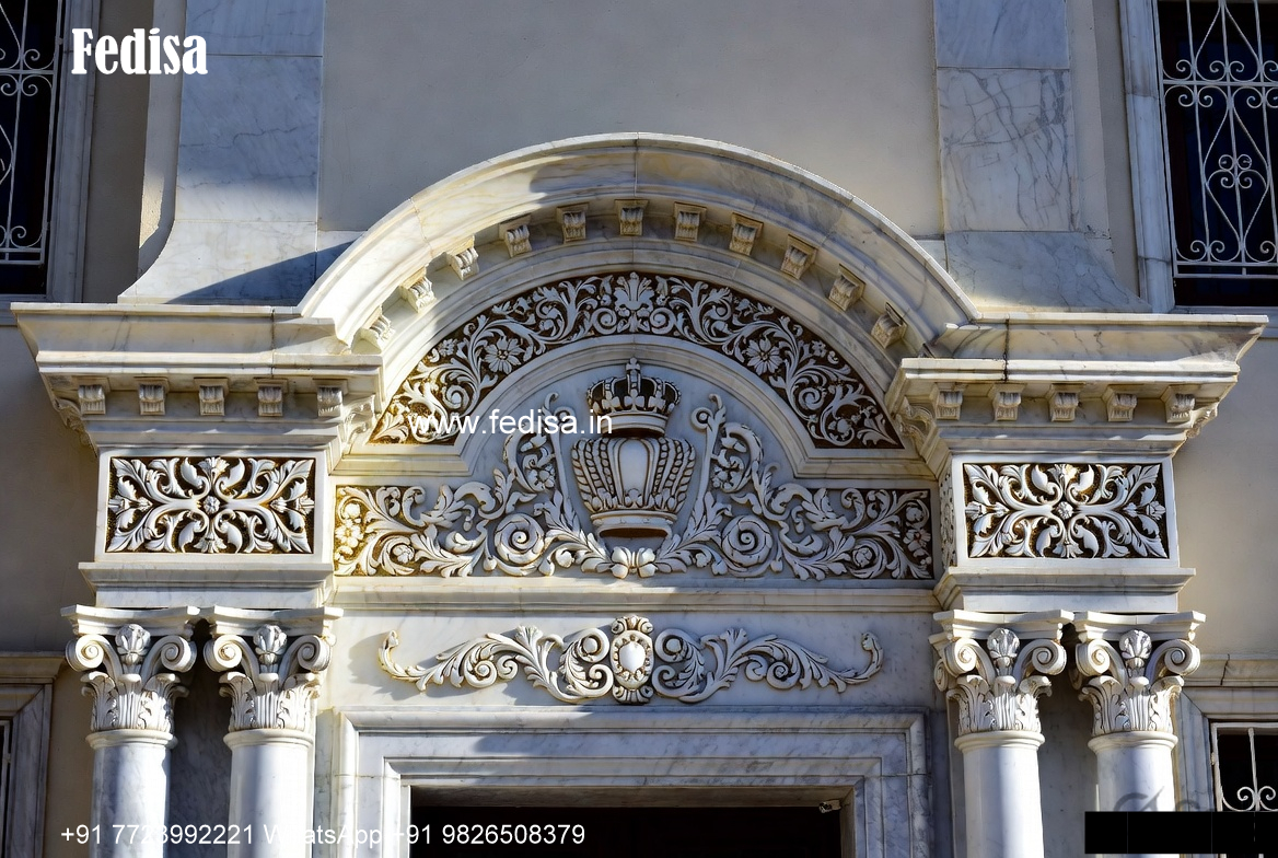 Neoclassical Villa Facade 400 Square Feet House No-2328