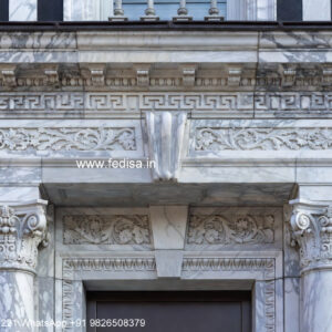 Villa With Columns Design 3d Floor Plan Free No-2330