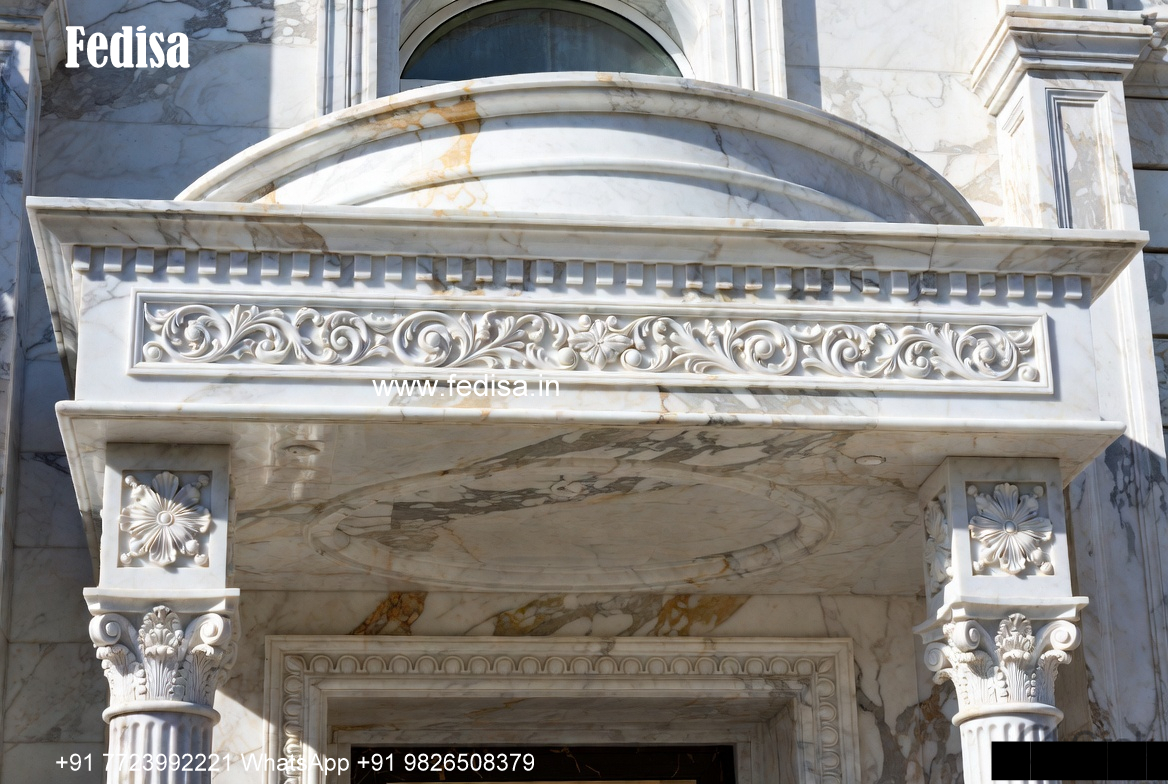 Stone Finish Villa Design 2800 Square Foot House No-2456