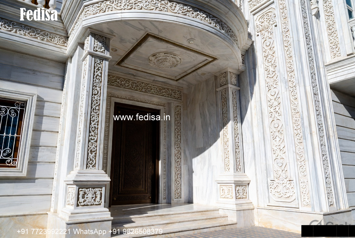 Classic Villa Front Elevation Design Big House Floor Plans No-2600