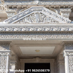 Stone Finish Home Exterior Model House Plan No-2784