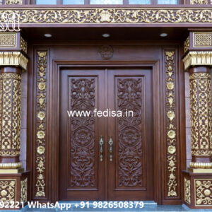 Classic House Front Elevation Design U Shaped House With Pool No-2886