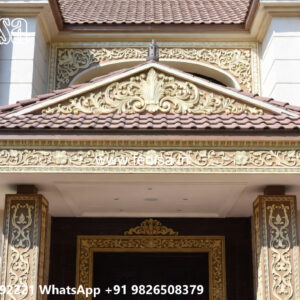 Heritage Style Villa Exterior House Plans For 20×30 Site No-2942