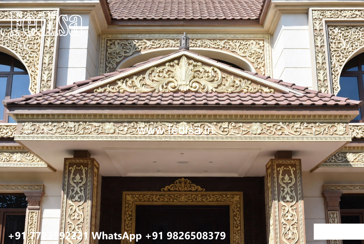Heritage Style Villa Exterior House Plans For 20x30 Site No-2942