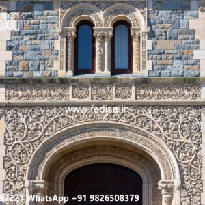 Symmetrical Villa Architecture Two Floor House Front Design No-2943