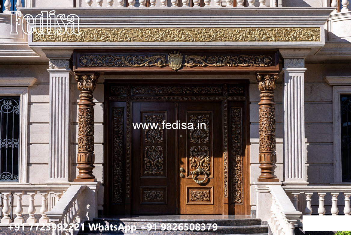 Stone Finish Villa Design Double Story Home Design No-2944