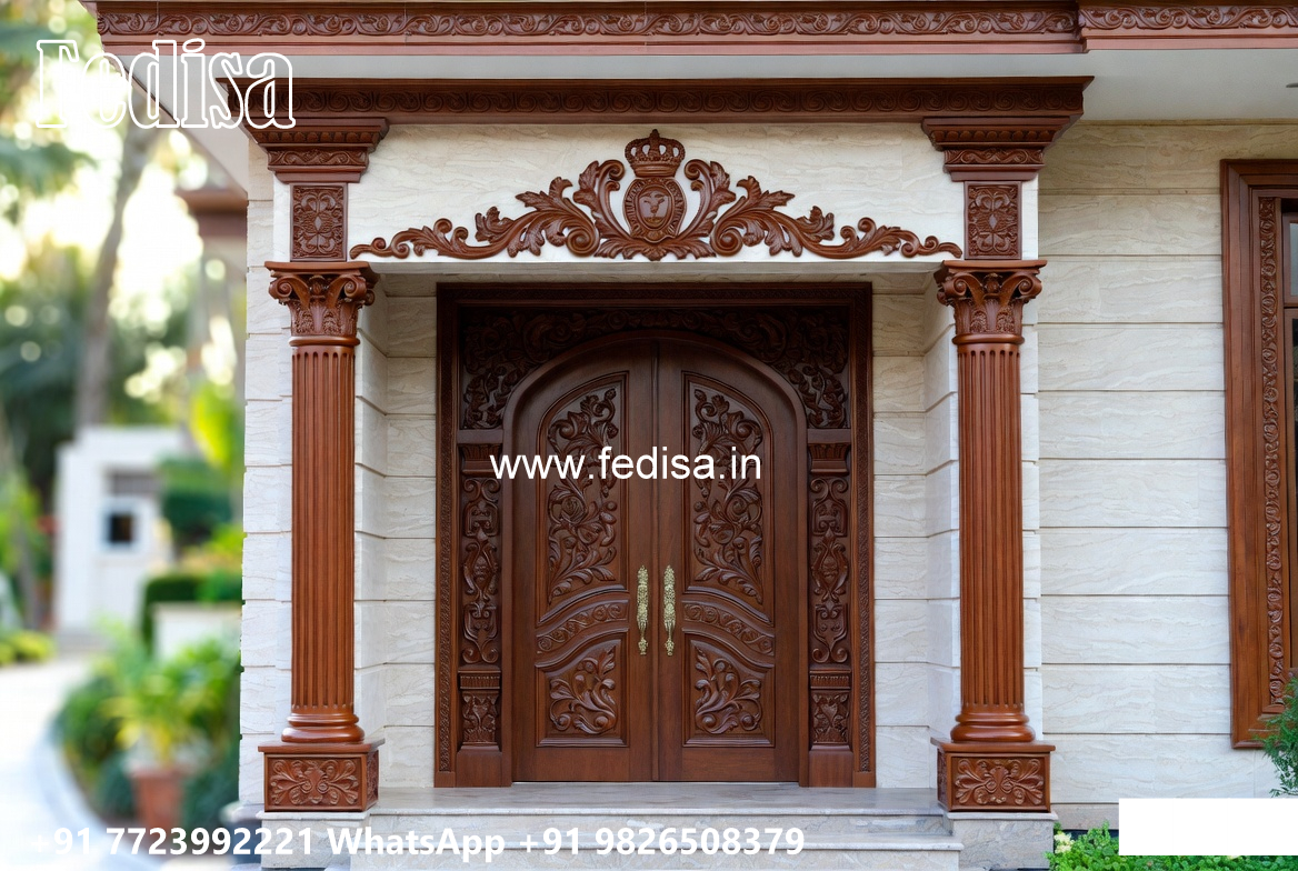 Classic Villa Front Elevation Design House Plans With Indoor Pool No-2966