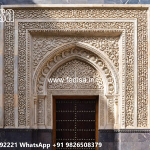 Stone Finish Villa Design 1 Room House Design No-3066