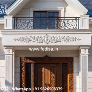 Elegant Classic Home Exterior Ideas Stone Front House No-3538
