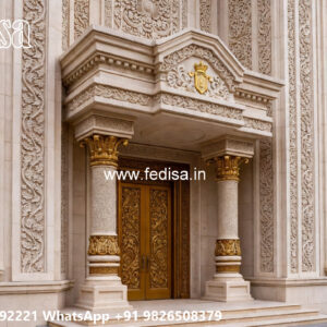Villa With Columns Design Metal House Sitting No-3550