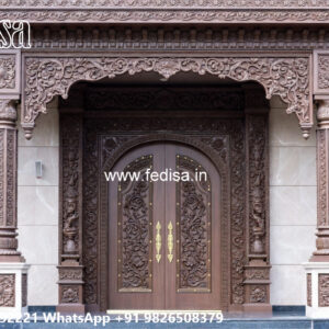 Symmetrical House Design Blue Gray Exterior Paint No-3597