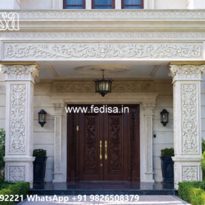 Courtyard Home Design Stone Front Homes No-3652