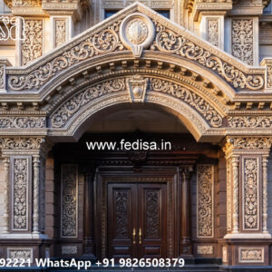 Classic Home Front Elevation Design Stone Facing For House Exterior No-3656