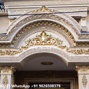 Traditional Home Design With Modern Touch House Wall Outside No-3658