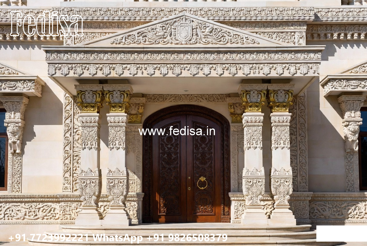 Classic Villa Exterior Yellow Exterior House Paint No-3669